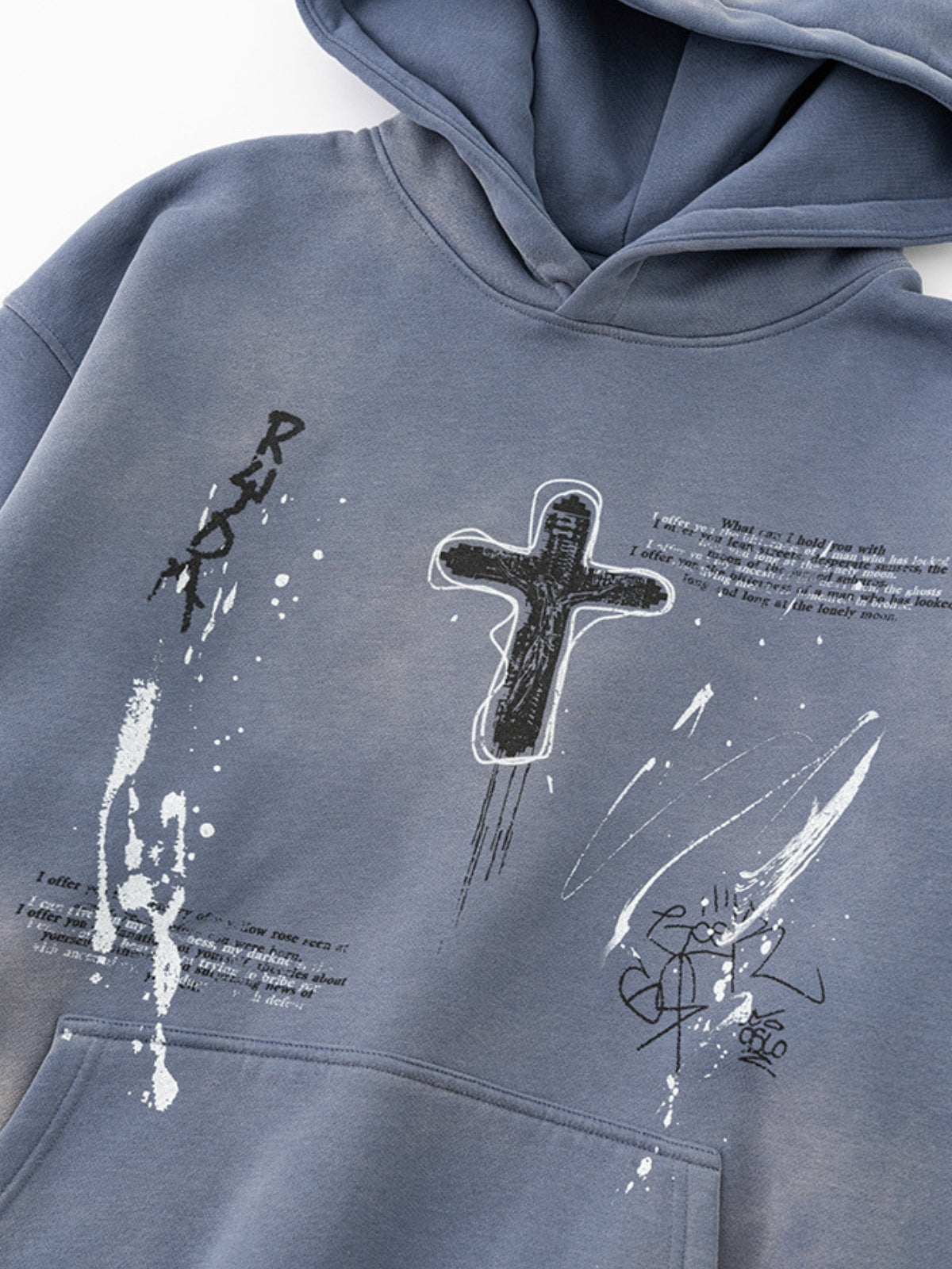 KRISS CROSS - Oversized Print Hoodie | Teenwear.eu