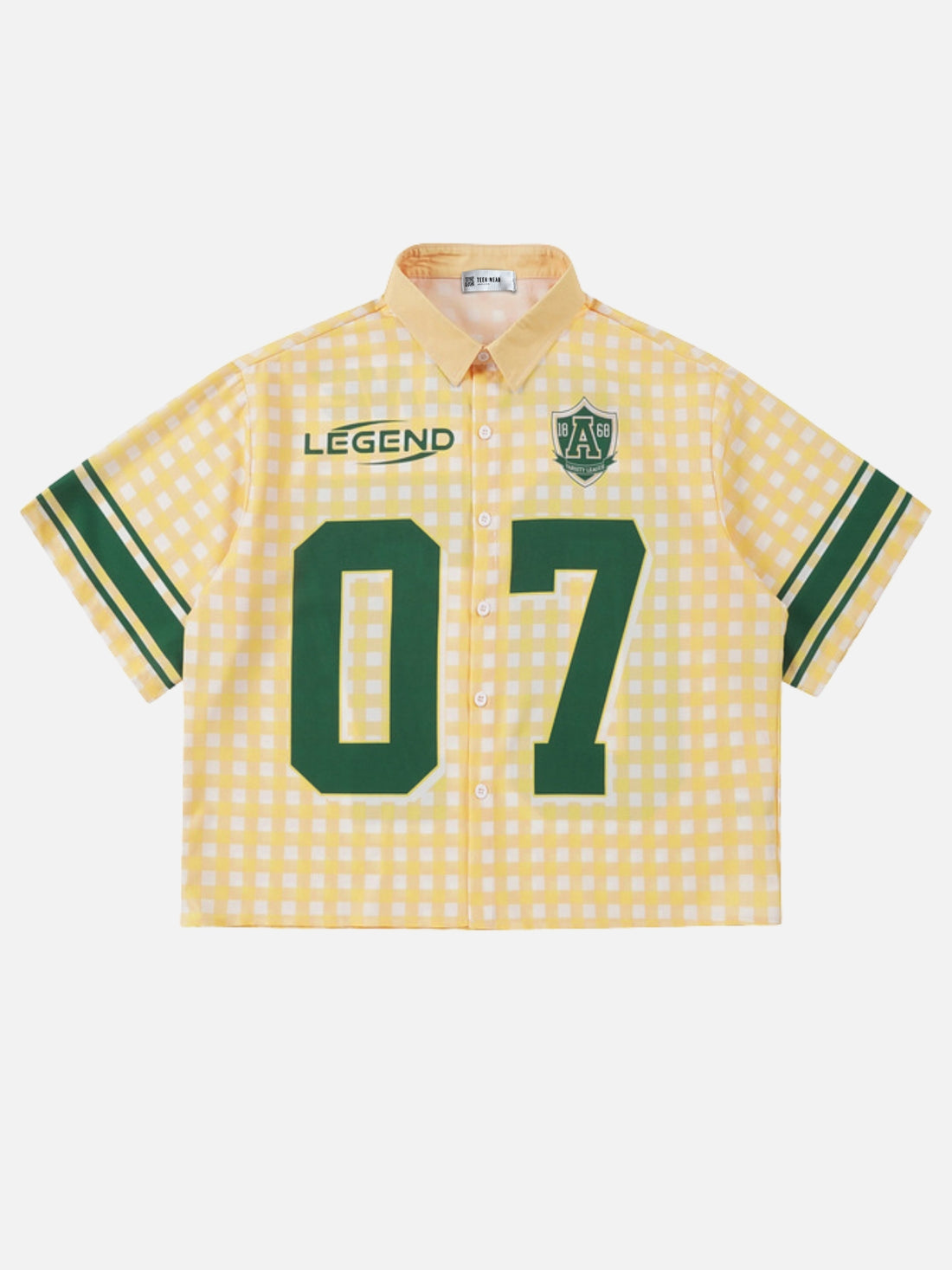 LEGENDARY - Cropped Graphic Shirt Yellow | Teenwear.eu