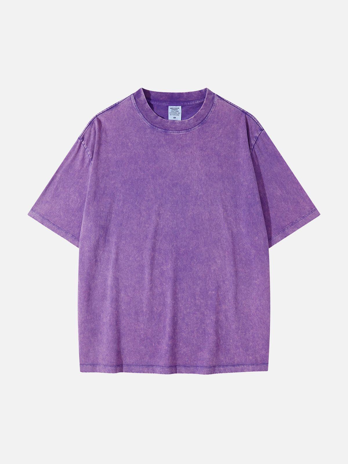 WASHED - Oversized Basic T-Shirt Purple | Teenwear.eu