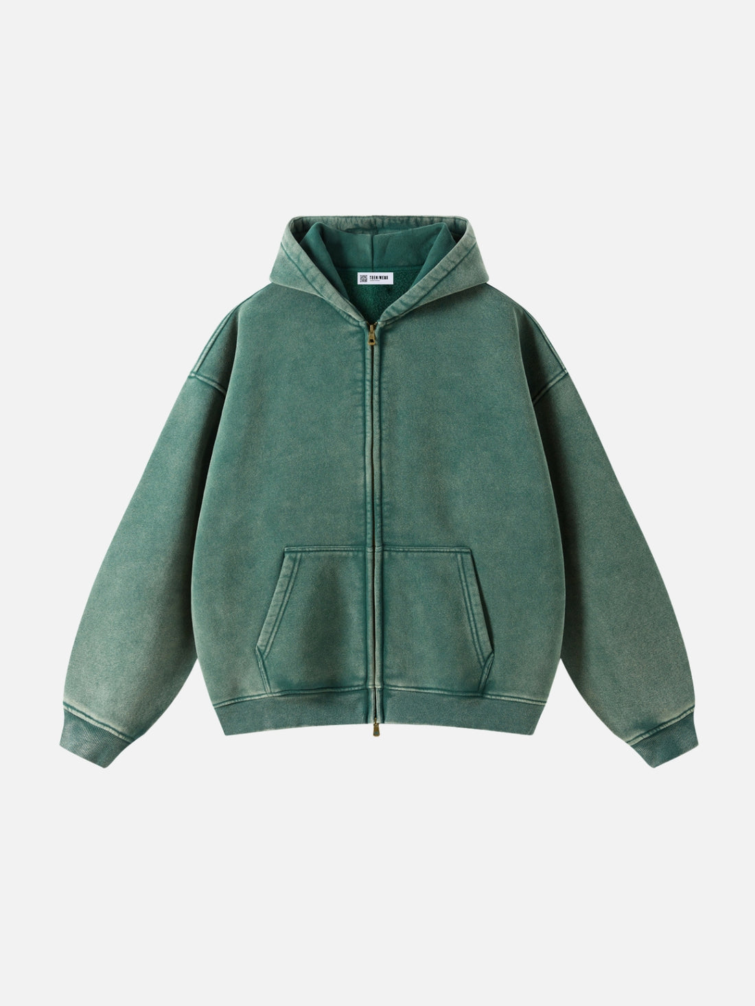 COMFY - Premium Oversized Zip Up Hoodie Blue | Teenwear.eu