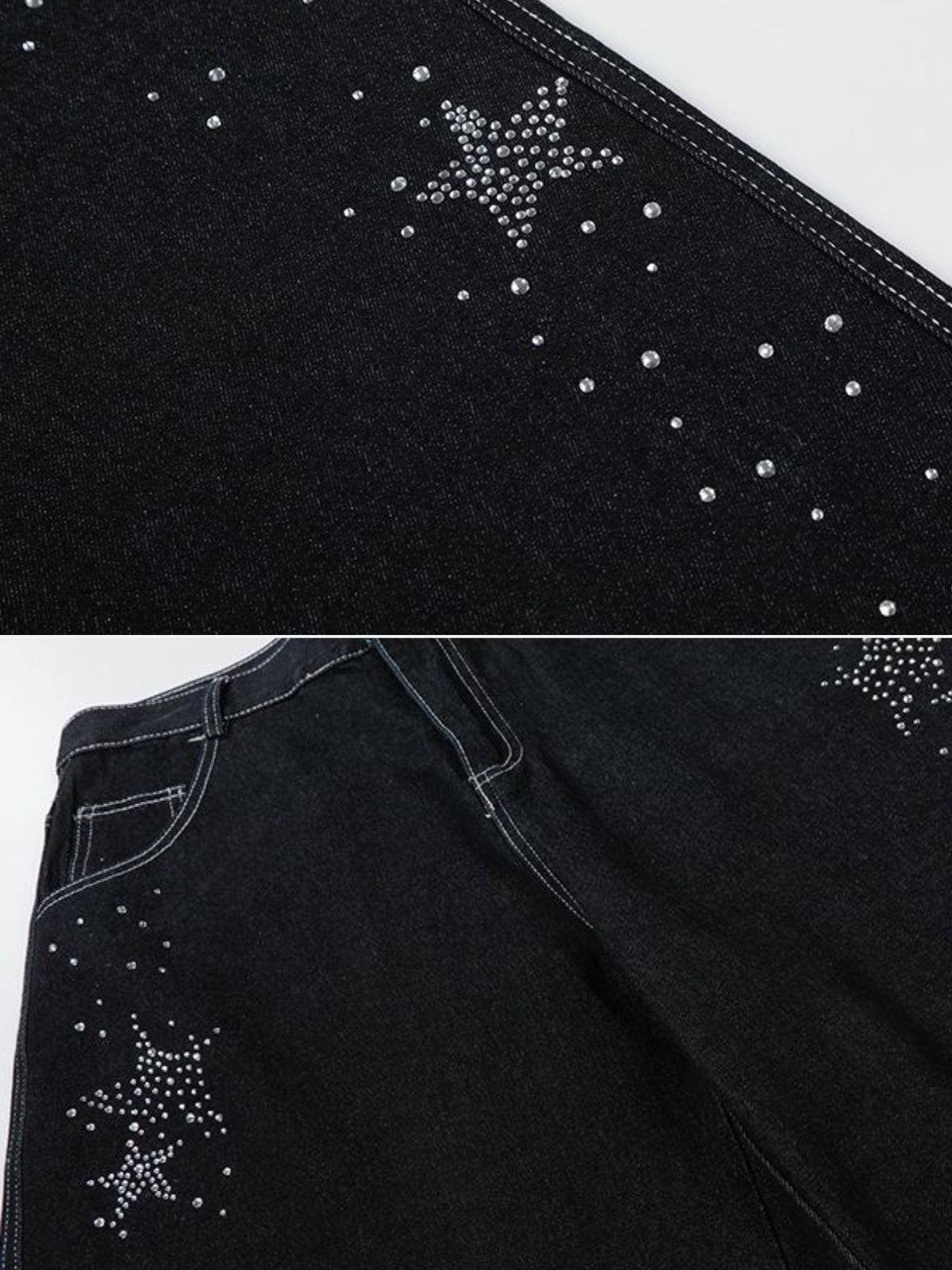 GALAXY - Baggy Denim Graphic Jorts | Teenwear.eu