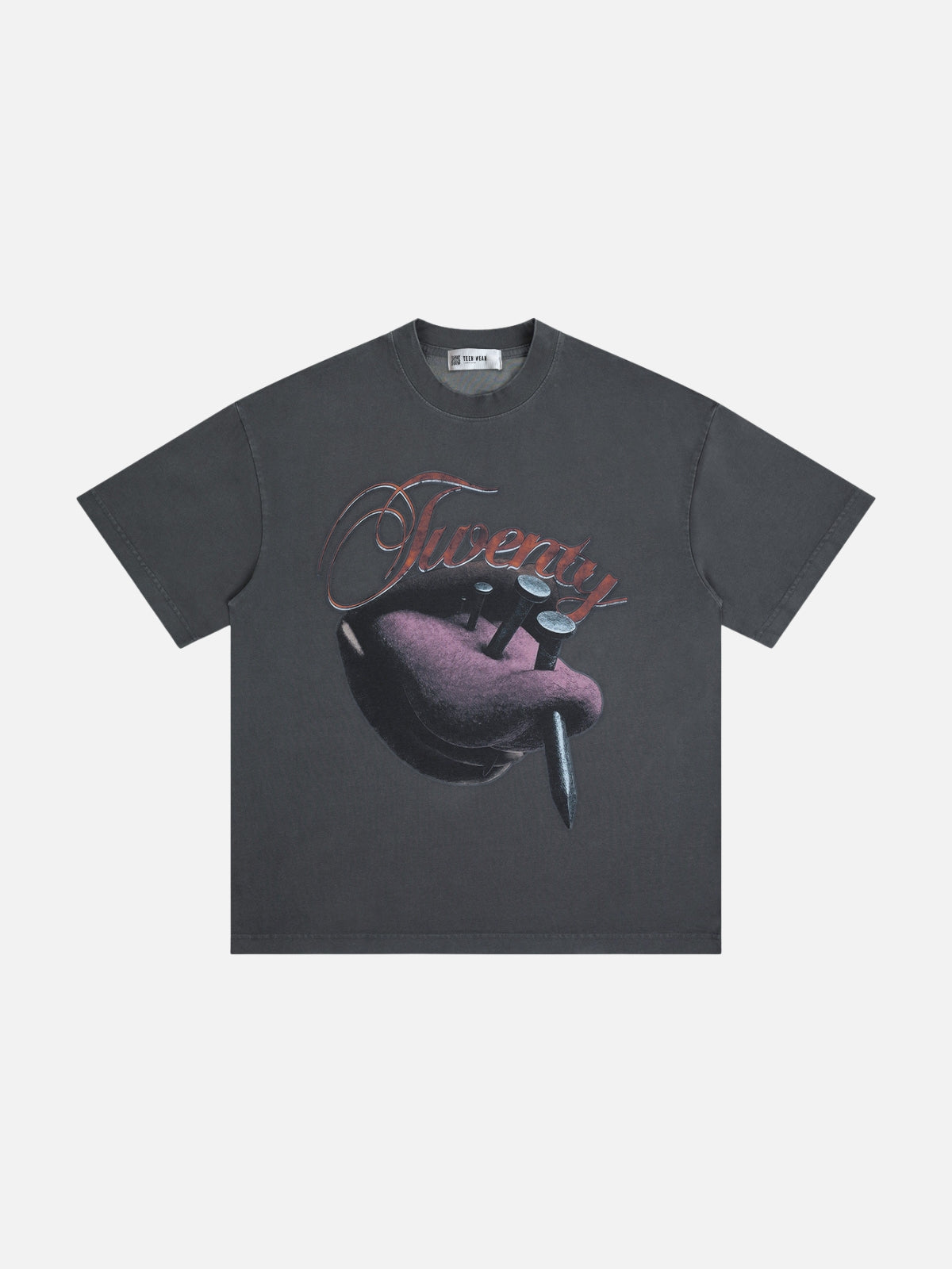 TWENTIO - Oversized Graphic T-Shirt Grey | Teenwear.eu