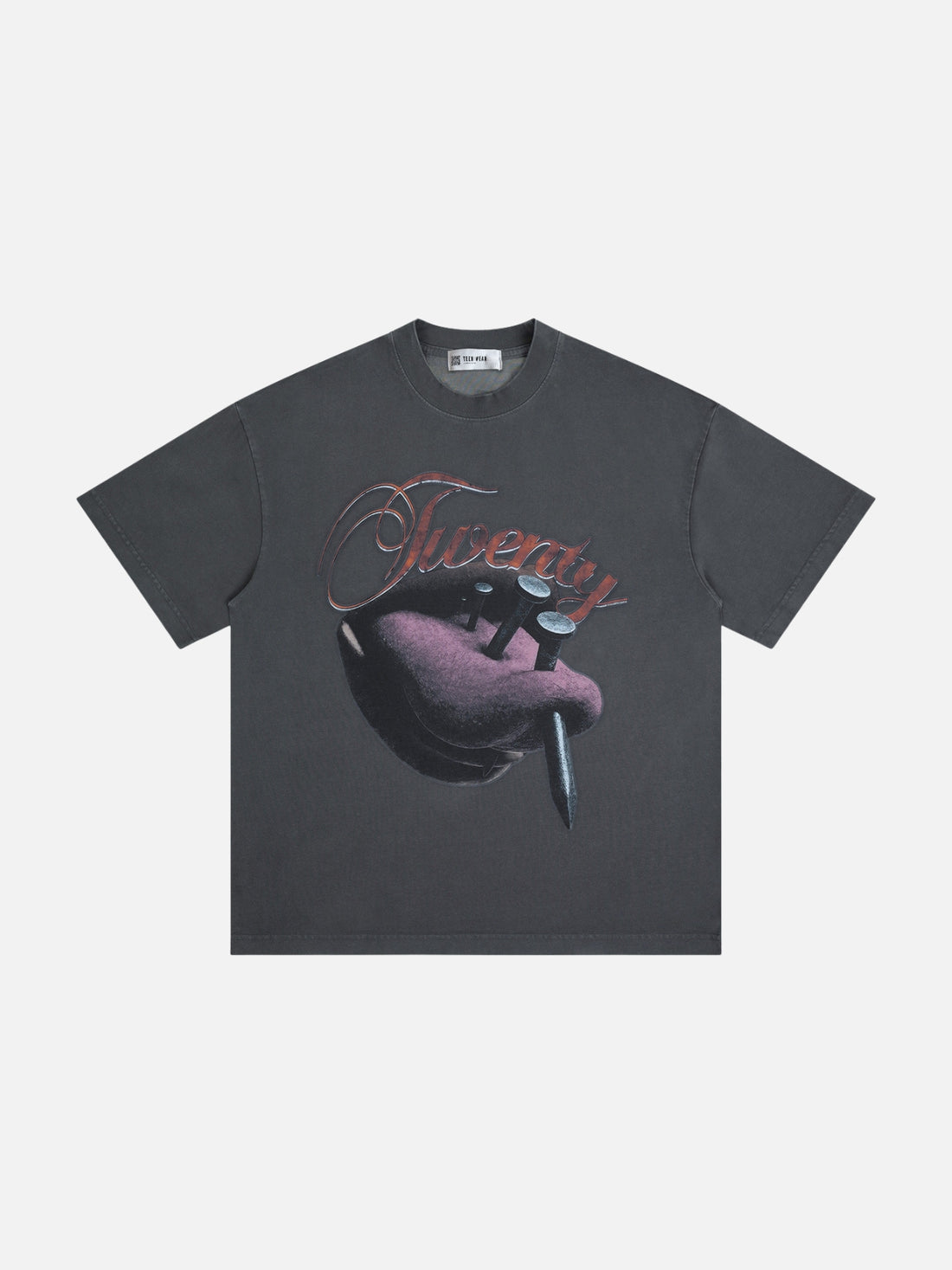 TWENTIO - Oversized Graphic T-Shirt Grey | Teenwear.eu