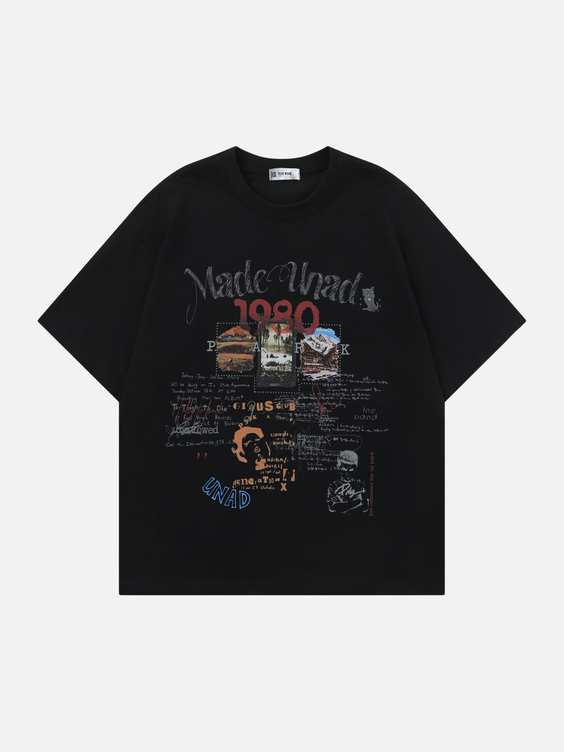 MADEN - Oversized Graphic T-Shirt Black | Teenwear.eu