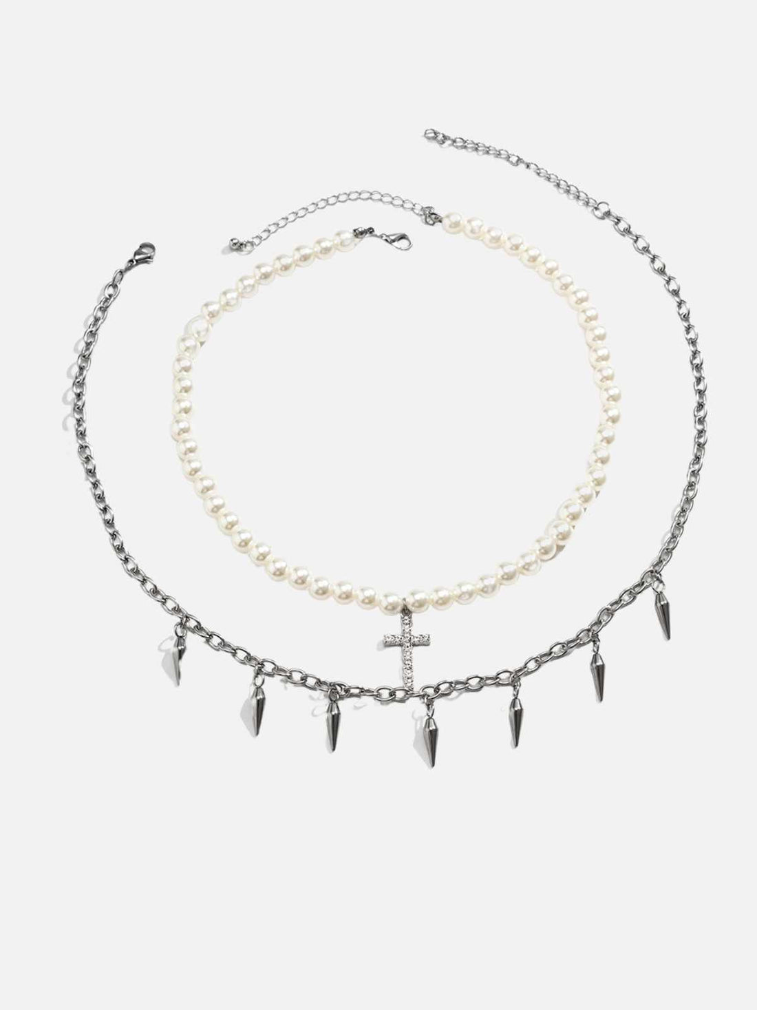 COMBERO - Pearls Imitation Necklace White | Teenwear.eu