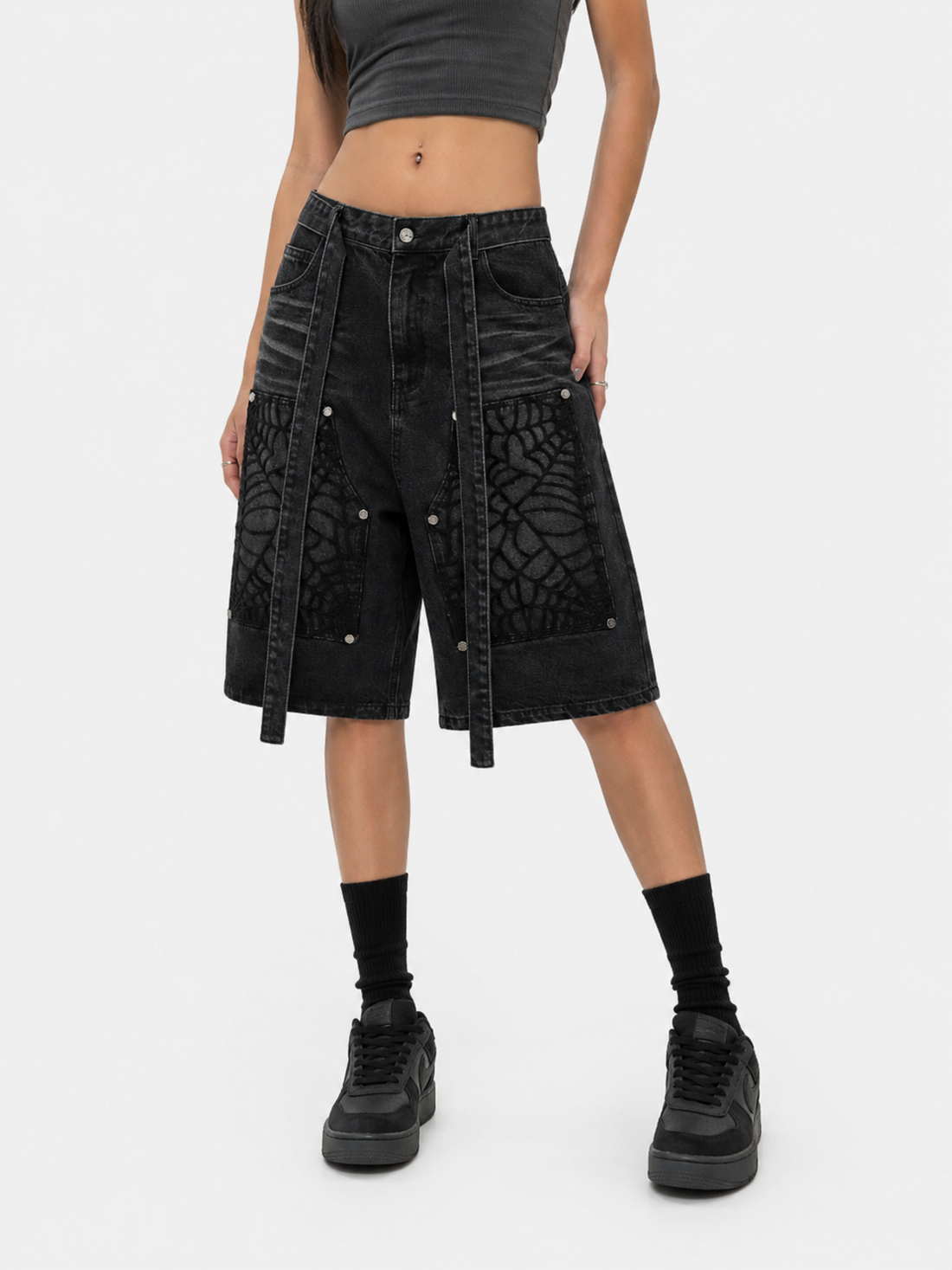 SPIDERO - Baggy Graphic Jorts | Teenwear.eu